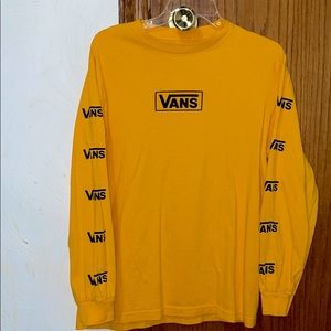 Vans logo Gold long sleeve tee